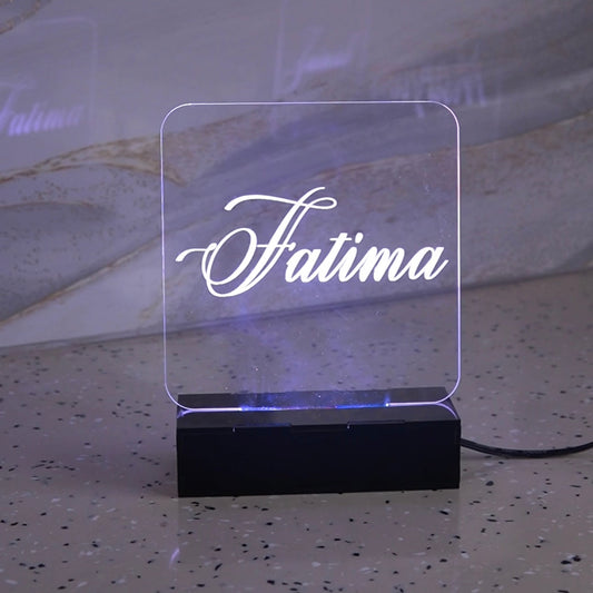 Customized Name Lamp
